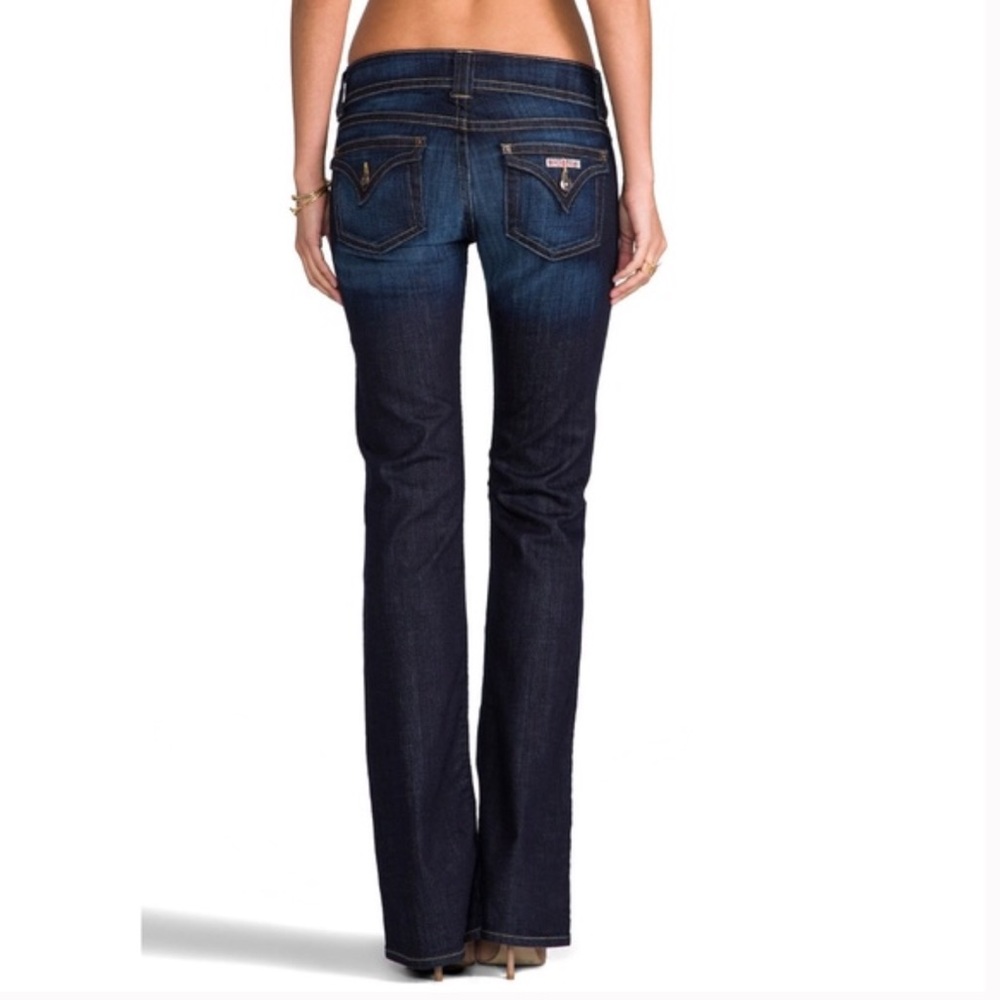 HUDSON Jeans Signature Bootcut Dark Elm Wash Flap